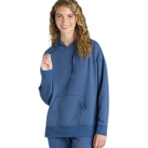 Athletic Works Women's Super Soft Hoodie, Blue Indigo, Size XXL